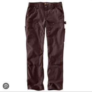 Carhartt Work Pant Original Fit Double-Front Dark Brown size 14